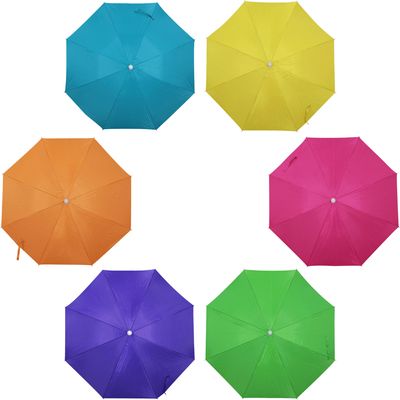 Guarda-Sol Al-Mare Neon 1,60m em Poliéster e Alumínio Cores Sortidas Bel 1,60m