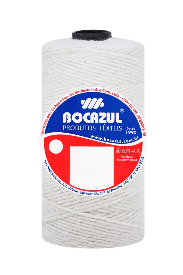 Barbante Bocazul Tubete Natural 4/6 26 170m Cru