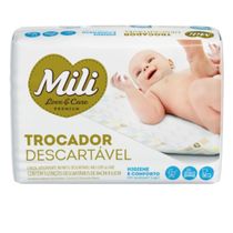 TROCADOR Descartável (Lençol Absorvente) MILI Love &amp; Care   1 Pacote com 5 unidades