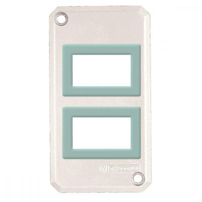 Tampa para condulete 1" com 2  postos horizontal para sistema modular