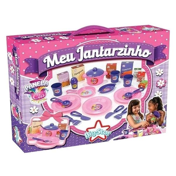 Kit de Jantar Infantil - Meu Jantarzinho - Big Star PAIS0268 Kit de Jantar Infantil - Meu Jantarzinho - Big Star PAIS0268
