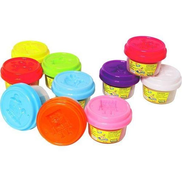 Conjunto com 10 Potes da Alegria - Ki Massa - Bob Esponja - Sunny SUN449