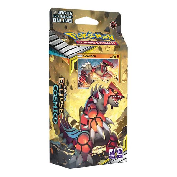 Deck Pokémon - Starter Deck - Sol e Lua 12 - Eclipse Cósmico - Groundon - Copag 99577 Deck Pokémon - Starter Deck - Sol e Lua 12 - Eclipse Cósmico - Groundon - Copag 99577