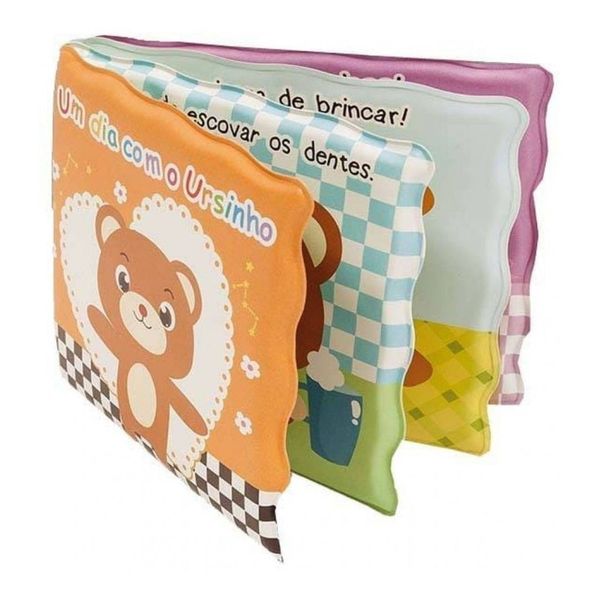 Livrinho Educativo Hora do Banho - Urso - Buba Toys BUB7498 Livrinho Educativo Hora do Banho - Urso - Buba Toys BUB7498
