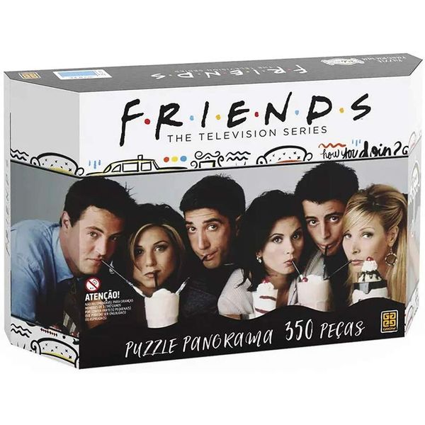 Quebra Cabeça Panorâmico - 350 Peças - Friends GROW03839 Quebra Cabeça Panorâmico - 350 Peças - Friends GROW03839