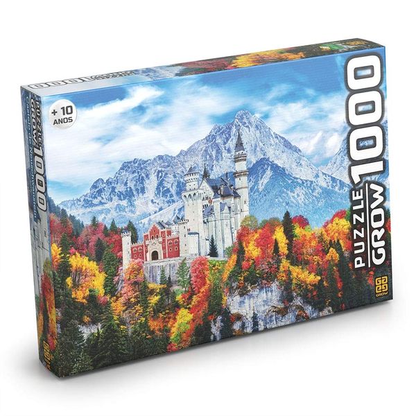 Quebra-Cabeça - Castelo De Neuschwanstein - 1000 Peças - Grow GROW03734