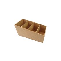 Porta Controle com 4 Divisórias de Mdf 18x9x9cm