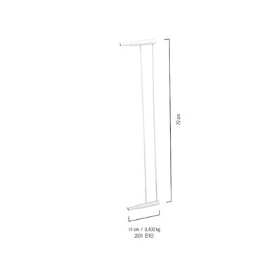 Extensor Kiddo para Grade de Porta Branco 10cm