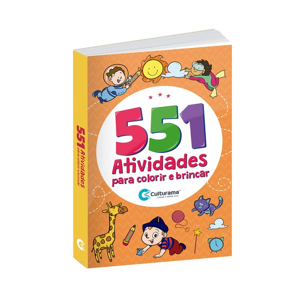 Livro Infantil Culturama 551 Atividades para Colorir e Brincar