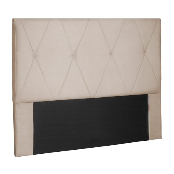 Cabeceira Decorativa 1,40M Yves Suede Bege - Gran Belo