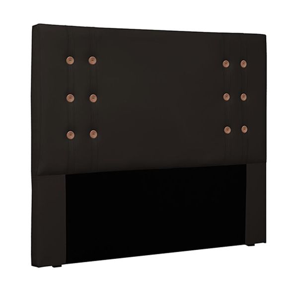 Cabeceira Decorativa 1,40M Kors PU Marrom - Gran Belo