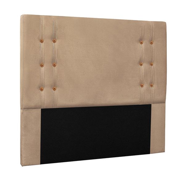 Cabeceira Decorativa 1,40M Kors Suede Bege - Gran Belo