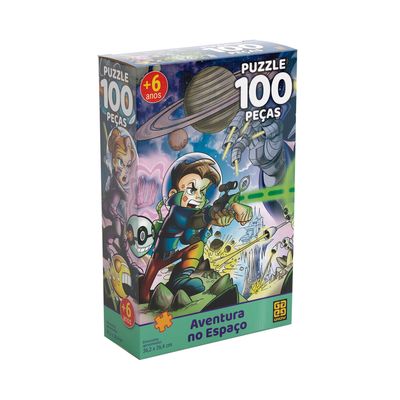 Quebra-Cabeça Grow Aventura no Espaço com 100 Peças