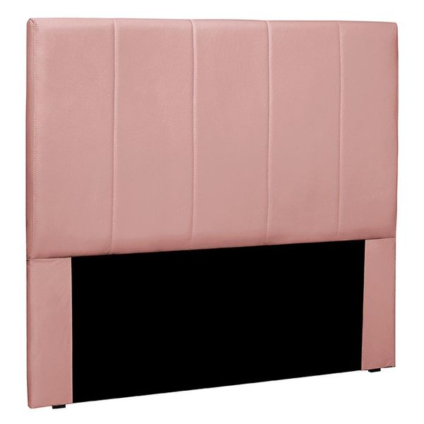 Cabeceira Decorativa Casal 1,40M Erza Veludo Rosa - Gran Belo