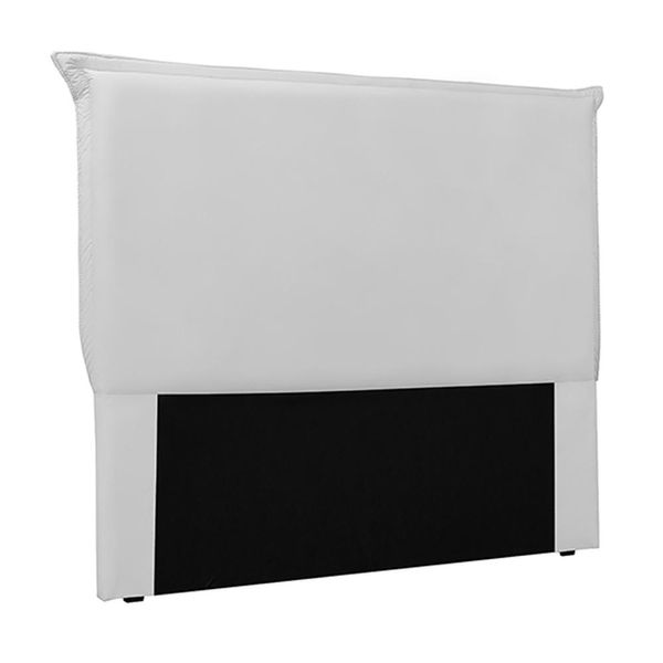 Cabeceira Decorativa Casal 1,40M Trento PU Branco - Gran Belo