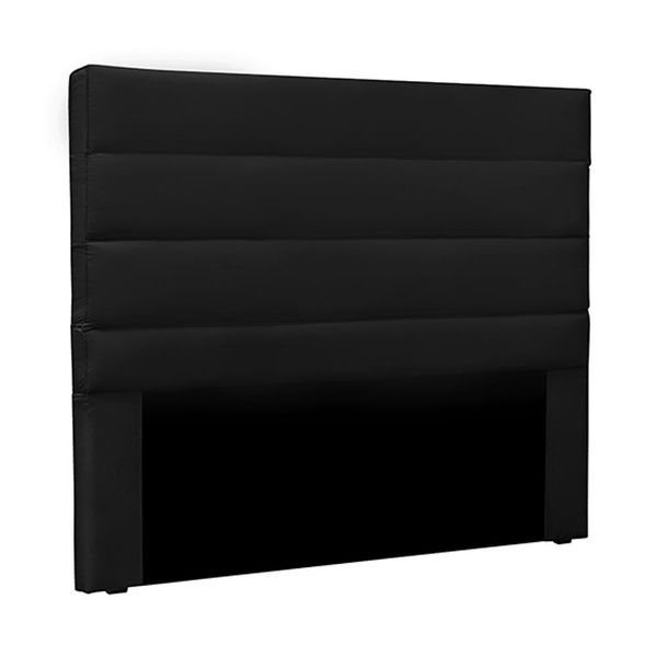 Cabeceira Decorativa 1,40M Guess PU Preto - Gran Belo