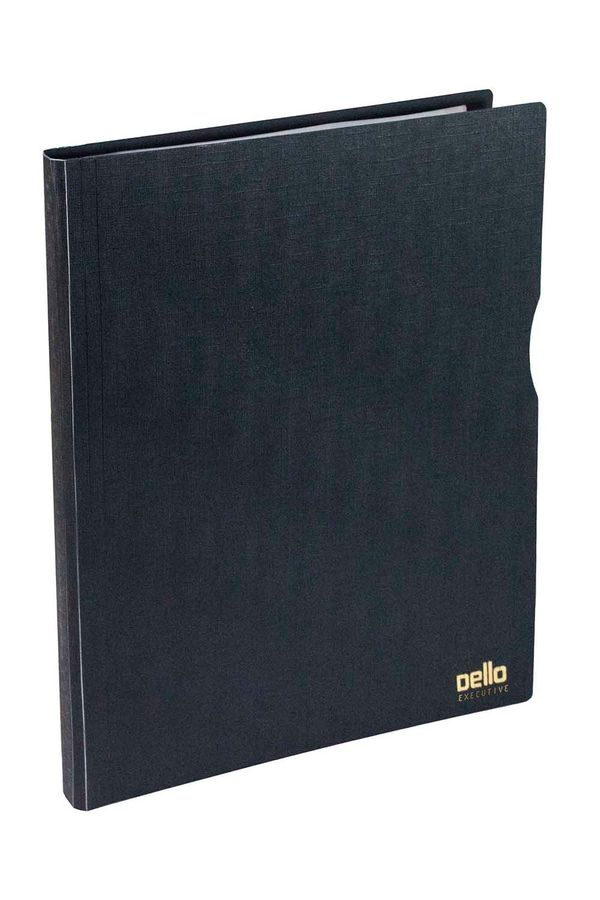 Pasta Catálogo Dello A4 Executive com 30 Envelopes Preta 31x24cm