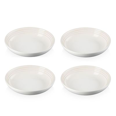 CONJUNTO 4 PRATO FUNDO LE CREUSET 22CM MERINGUE