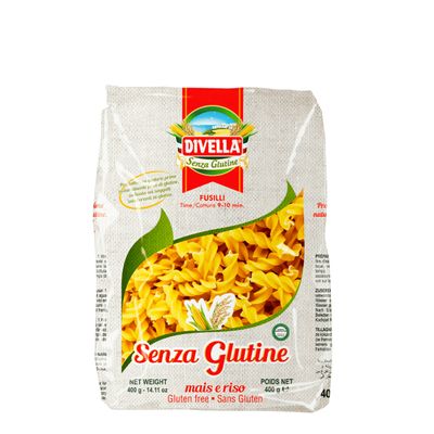 MACARRÃO DIVELLA FUSILLI SENZA GLUTINE 400G