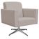 Poltrona Decorativa com Base Giratória Para Sala de Estar Helô L02 Linho Bege - Lyam Decor