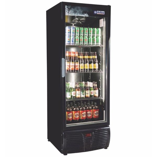 Cervejeira Com Porta De Vidro Rf016 Frilux Expositor 570 Litros Preto 110v