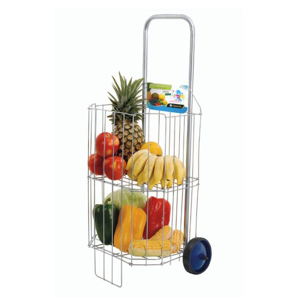 Carrinho de Feira para Compras com Rodas Reforçadas Carrinho de Feira para Compras com Rodas Reforçadas