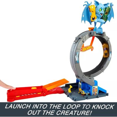 Hot Wheels Pista Ataque Do Morcego City Loopi - Mattel HTN78