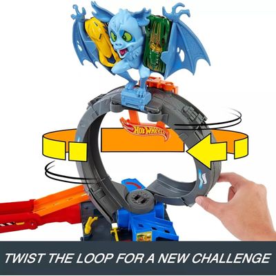 Hot Wheels Pista Ataque Do Morcego City Loopi - Mattel HTN78