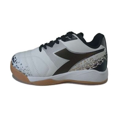Chuteira Futsal Diadora Nazionale Elite - Bcoptoouro 43 / BCO/PTO/OURO