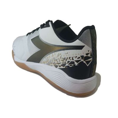 Chuteira Futsal Diadora Nazionale Elite - Bcoptoouro 43 / BCO/PTO/OURO