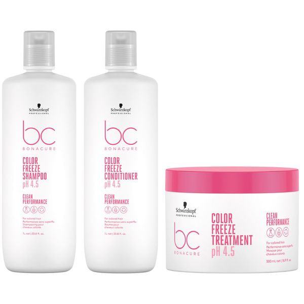 Schwarzkopf BC Clean Color Freeze pH 4.5 Kit - 3 produtos