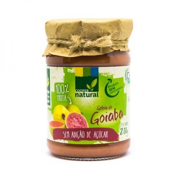 Geleia de Goiaba 100% Fruta Orgânico Sem Adição de Açúcar Coopernatural 180g