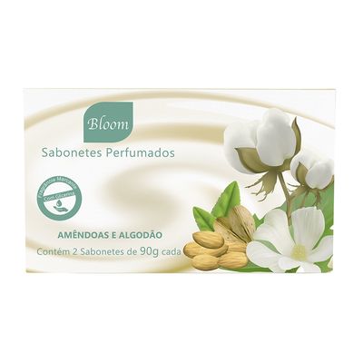 Estojo 2 Sabonetes Bloom Amêndoas Algodão Aromática (1122)