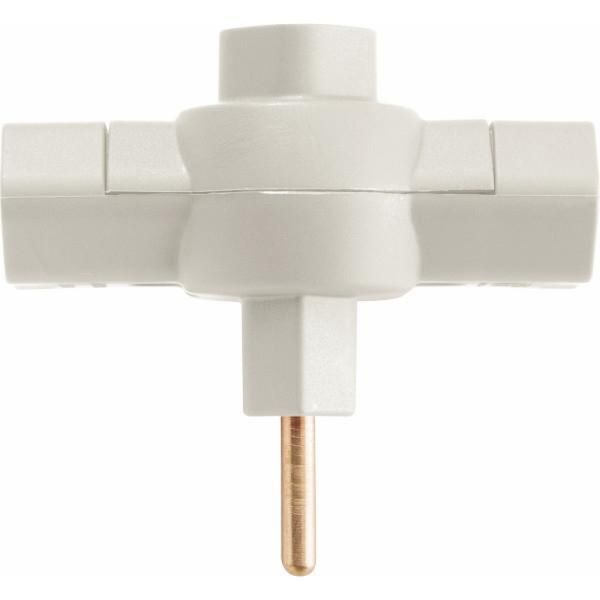 Plugue T 2P 10 A 250 V Tramontina Cinza Plugue T 2P 10 A 250 V Tramontina Cinza