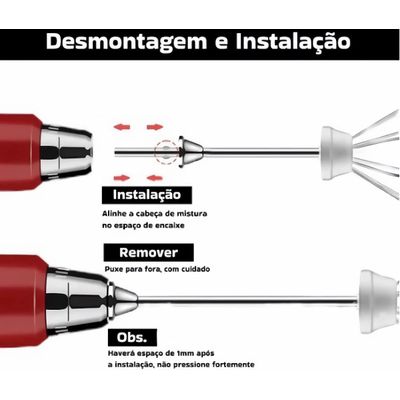 Mixer Misturador Processador De Bebidas Ovos Alimentos Portátil Elétrico Bateria Inox Recarregável CORES