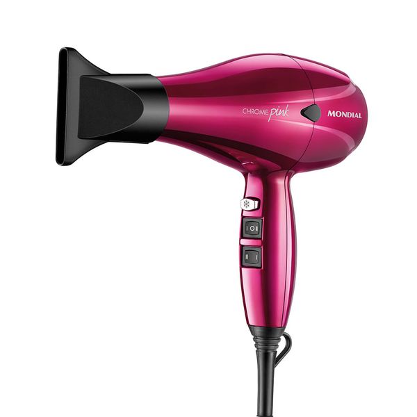 Secador de Cabelos Mondial Chrome Pink SC-33