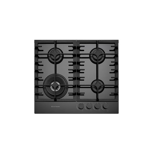 COOKTOP ELETTROMEC A GÁS VETRO 4 BOCAS 60CM BIVOLT CKG-4Q-60-VT-3TNA