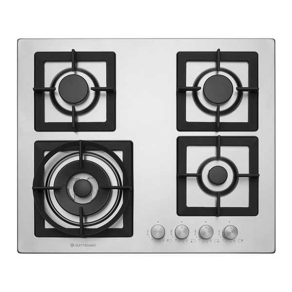 COOKTOP ELETTROMEC QUADRAT GÁS 4B 60CM BIVOLT