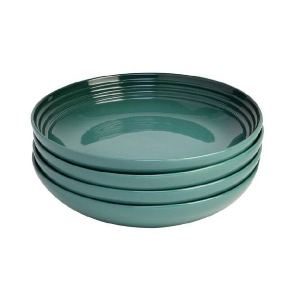 SET 4 PRATOS FUNDOS 22CM LE CREUSET VERDE ARTICHAUT 89201227950031