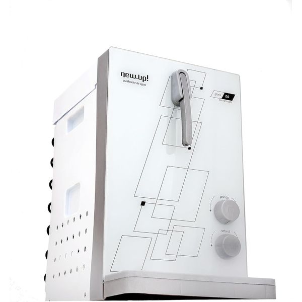 PURIFICADOR NEW UP GLASS 2.0 DE MESA SUSPENSO BRANCO 220V PGLB2
