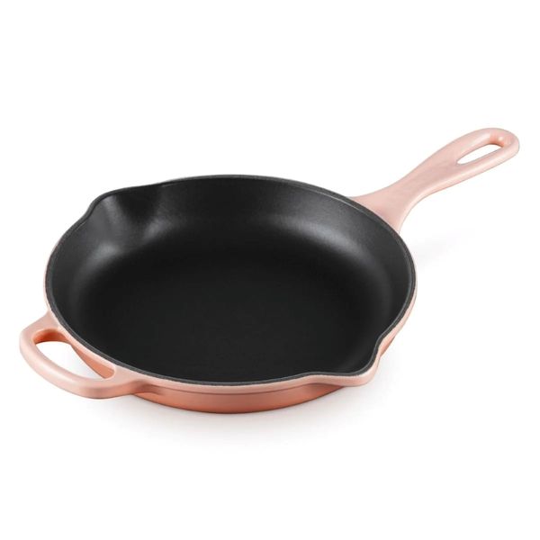 FRIGIDEIRA SKILLET REDONDA LE CREUSET C/ ALCA 26CM SIGNATURE PESSEGO PECHE 20182264230422