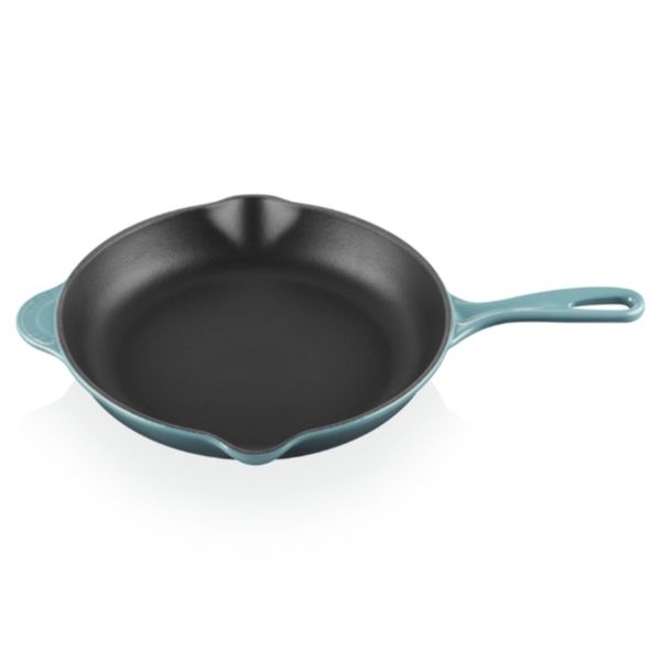 FRIGIDEIRA LE CREUSET SKILLET  TRADITION EM FERRO FUNDIDO 23CM VERDE OCEAN 20124233600460