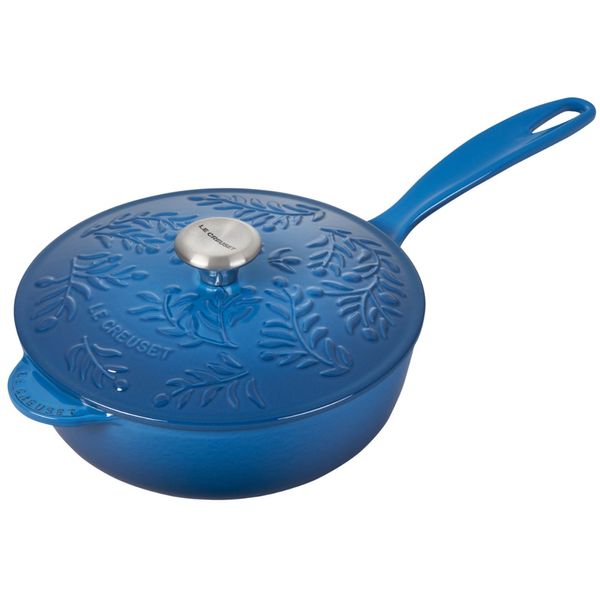 PANELA LE CREUSET SAUCIER OLIVE BRANCH 21CM AZUL MARSEILLE 21998212002460