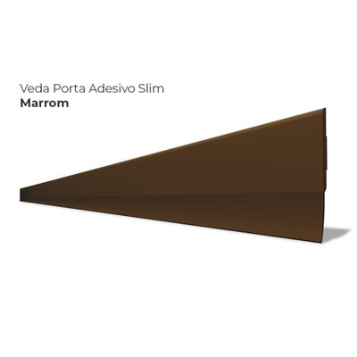 Veda Vedação Rodinho Porta Adesivo Silicone Marrom Protetor De Frestas Comfort Door 100cm