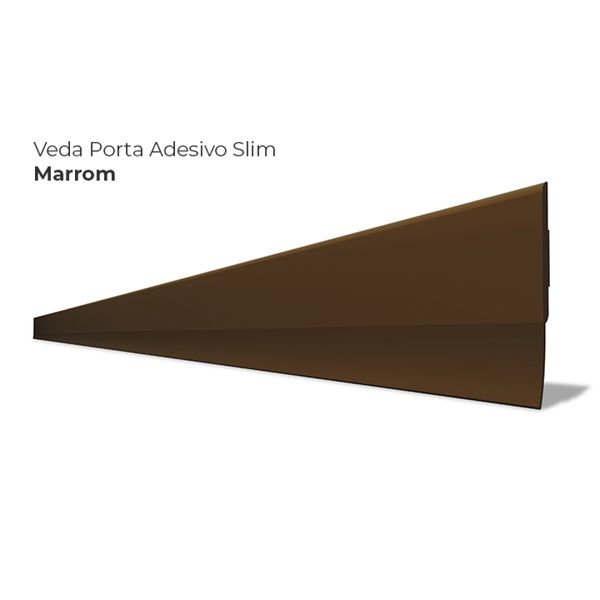 Veda Vedação Rodinho Porta Adesivo Silicone Marrom Protetor De Frestas Comfort Door 100cm