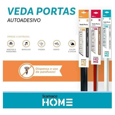 Veda Porta Escova Protetor De Fresta Residencial Adesivo 100cm Contra Inseto Poeira Vento Stamaco Home Marrom