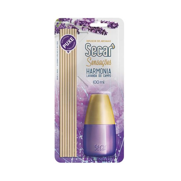 Difusor de Aromas Soin Secar 100ml Lavanda com Varetas de Madeira de Pinus