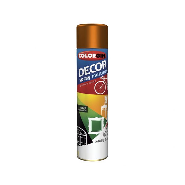 Tinta Spray Colorgin Decor Marrom Barroco (Nr23-Onu 195 c/6 pcs