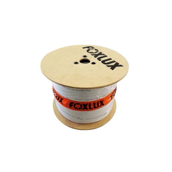 Cabo Coaxial Foxlux Rg59 47 300Mts Branco