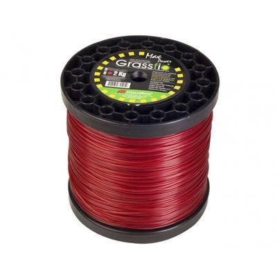 Fio Nylon Cortador Grama Grassfio 1.8mm 2kg Vermelho